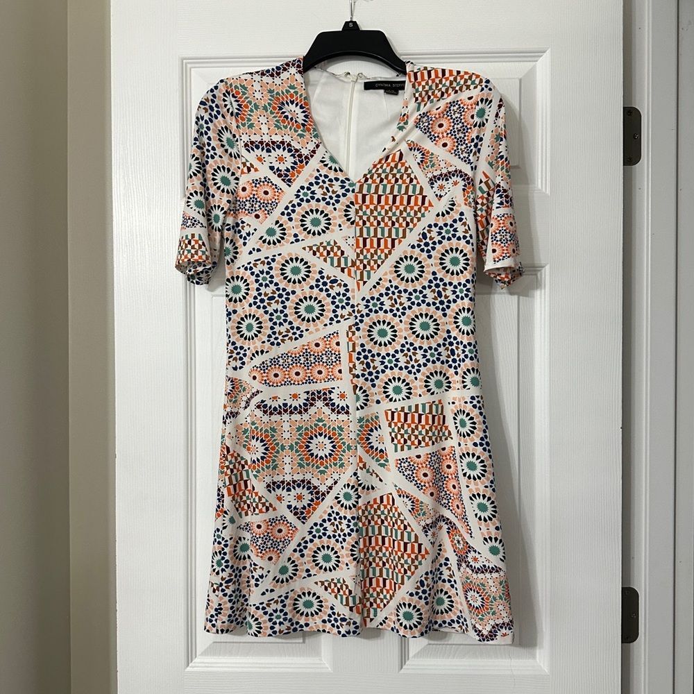 Cynthia Steffe Geomerric Mini Dress Xs
